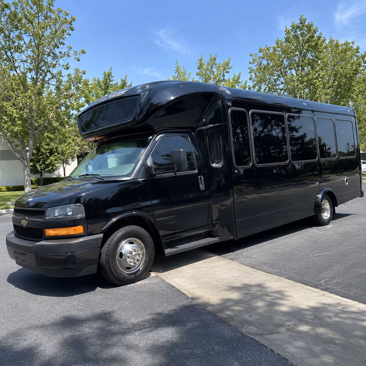 Interior of a party bus rental serving McAllen