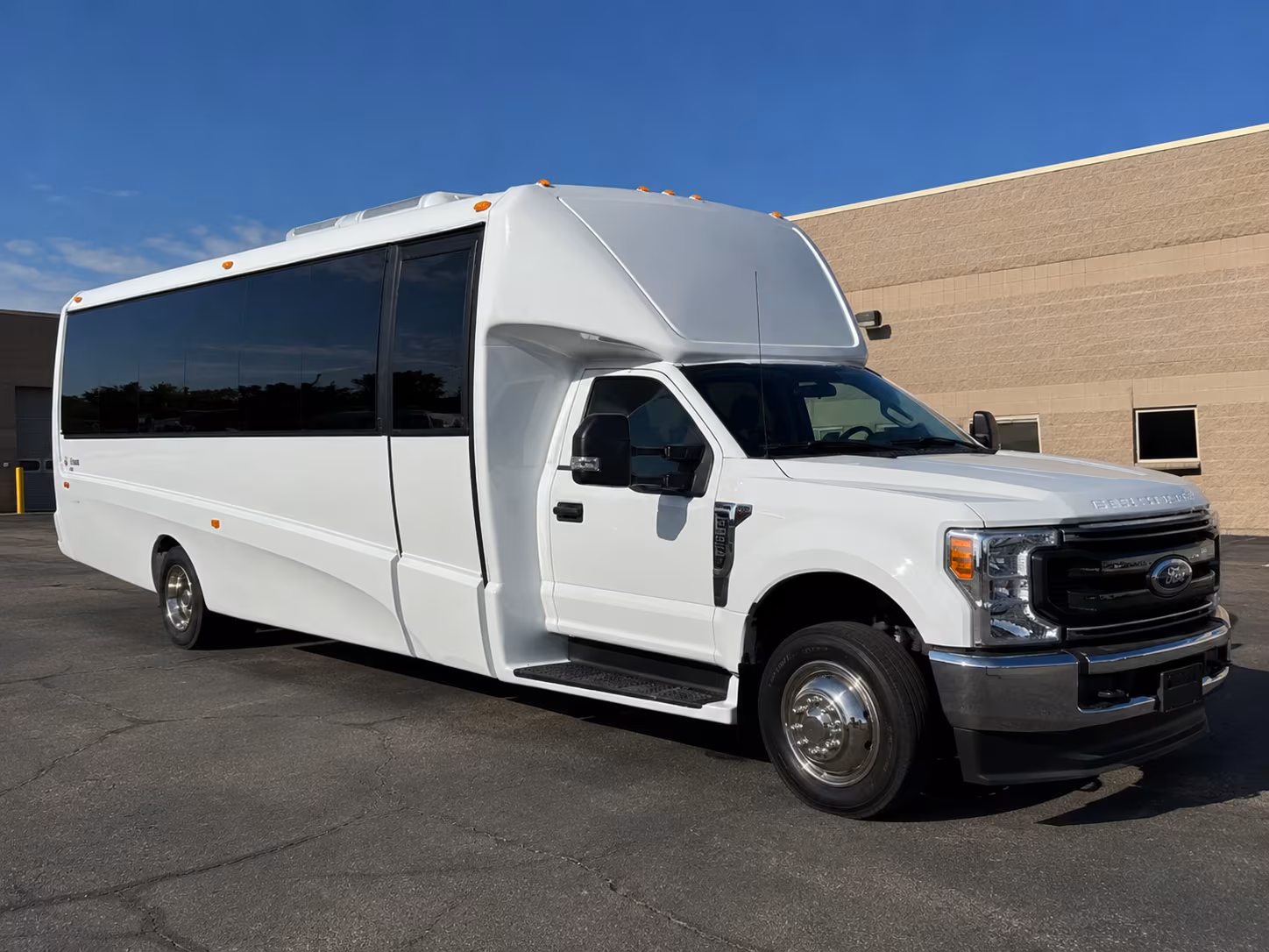 McAllen Corporate Transportation party bus exterior