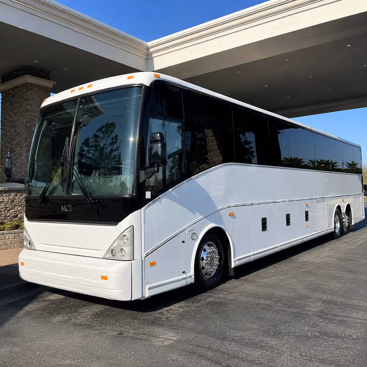 McAllen Corporate Transportation party bus exterior