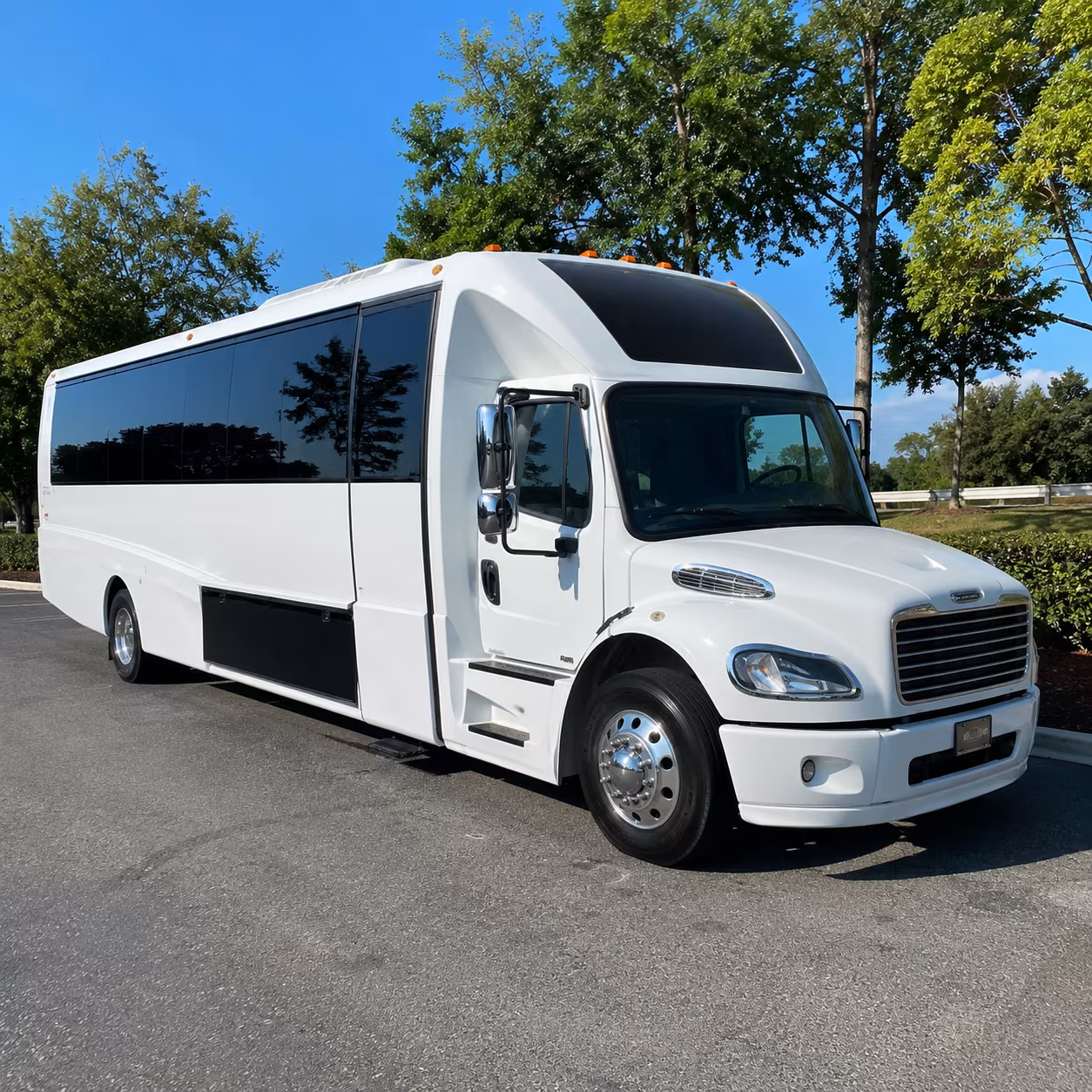 McAllen Private Event Transportation party bus exterior