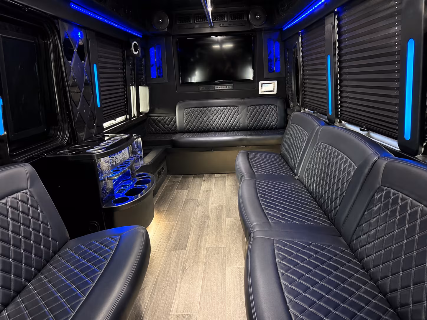 McAllen Prom & Homecoming Transportation party bus exterior