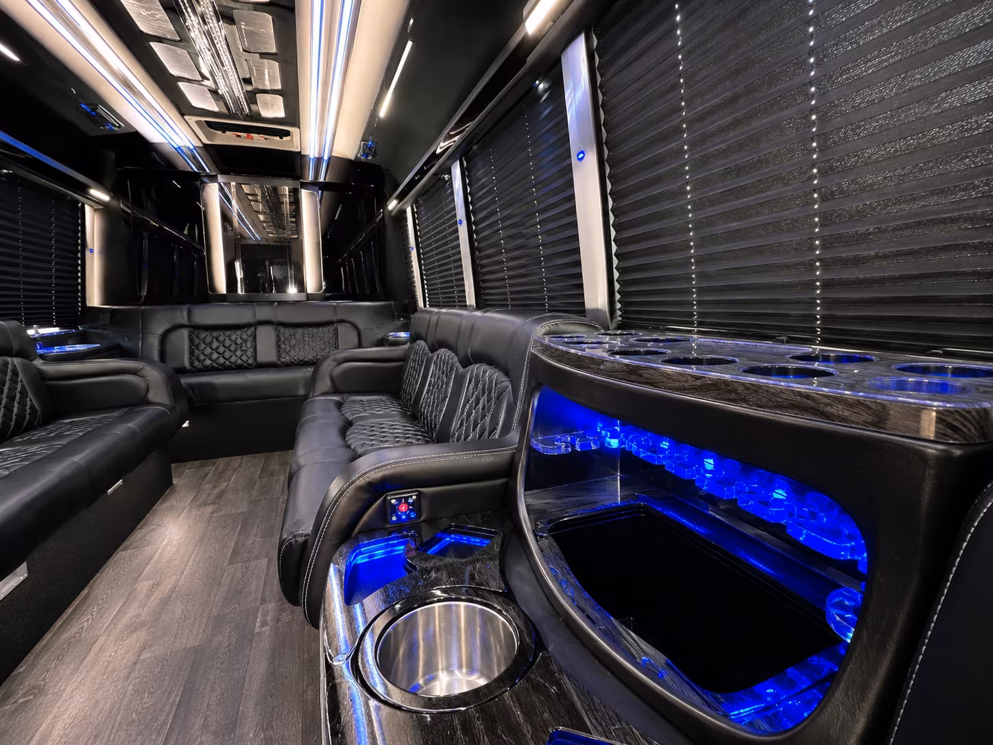 McAllen Prom & Homecoming Transportation party bus exterior