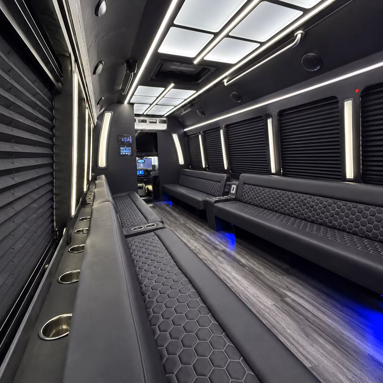 McAllen Prom & Homecoming Transportation party bus exterior