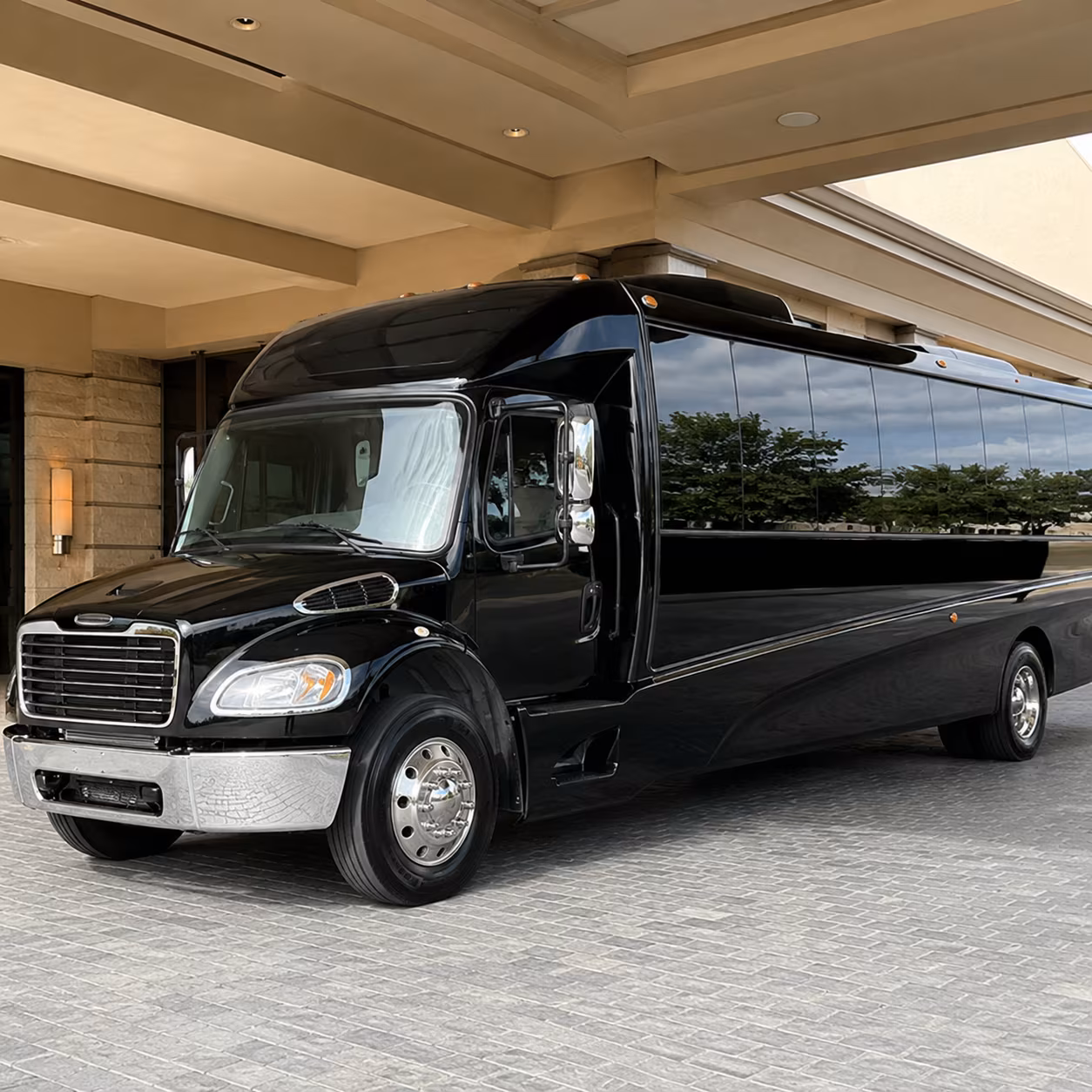 McAllen School Event Transportation party bus interior