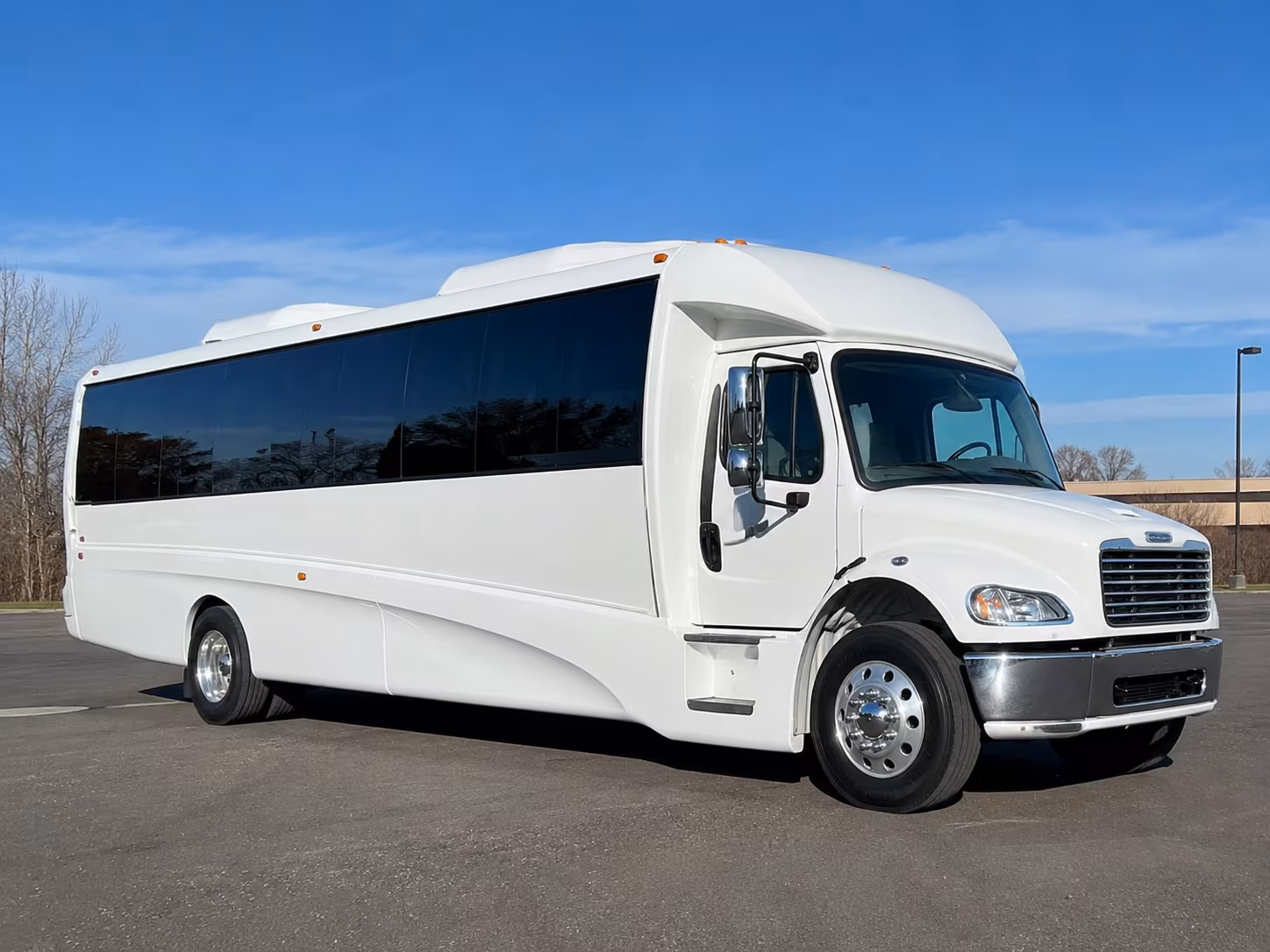 McAllen Wedding Transportation party bus exterior