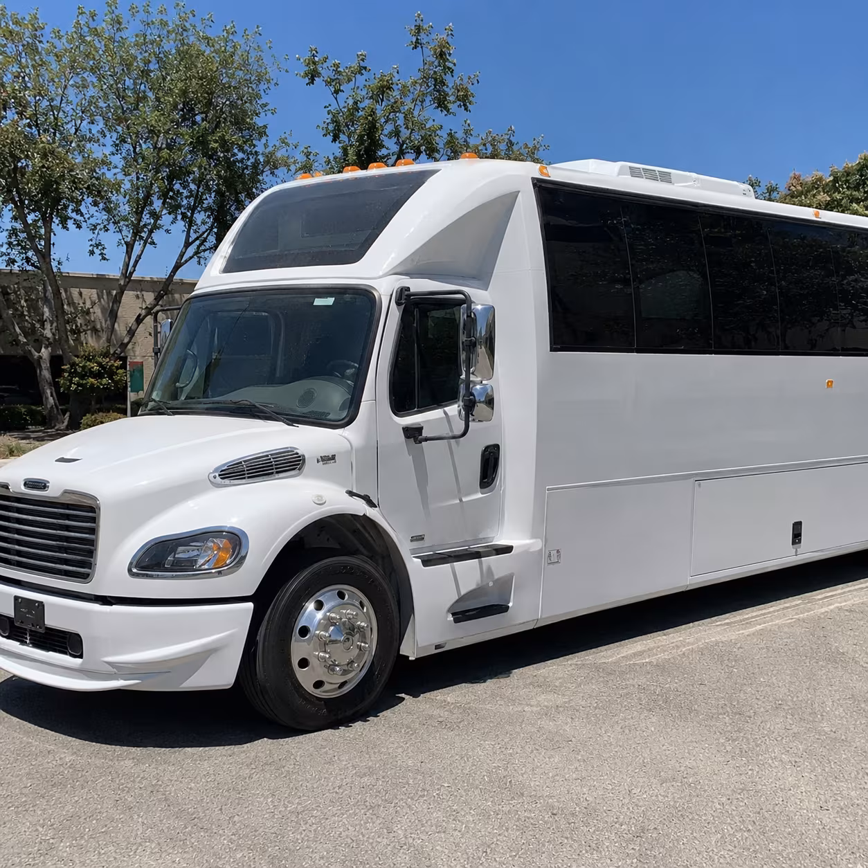 McAllen Wedding Transportation party bus exterior